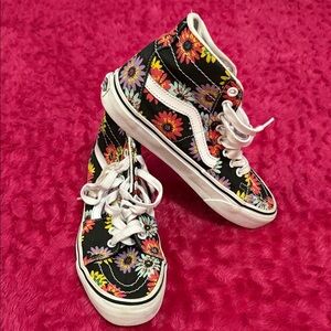 Vans Black Floral High-Tops